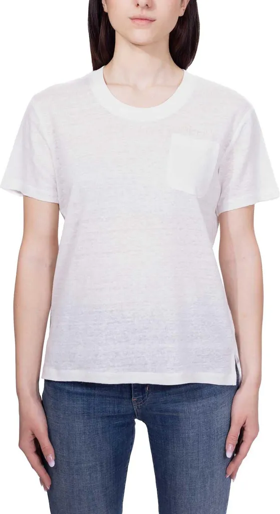 NAPAPIJRI T-shirt Ete en pur lin pour femme Taille M en coloris Blanc