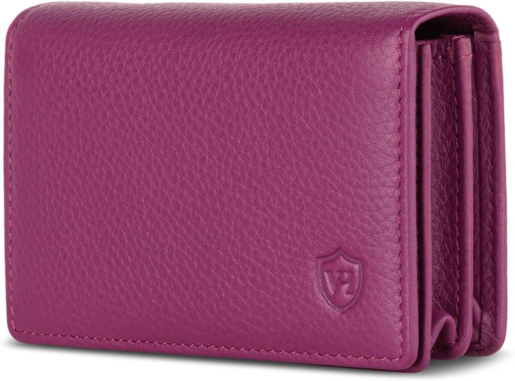 Geldbörse Visitenkartenetui Leder mit RFID-Schutz - Platz für 50 Visitenkarten - 6 Fächer - Visitenkarten Etuis - Geschenk für Damen & Herren