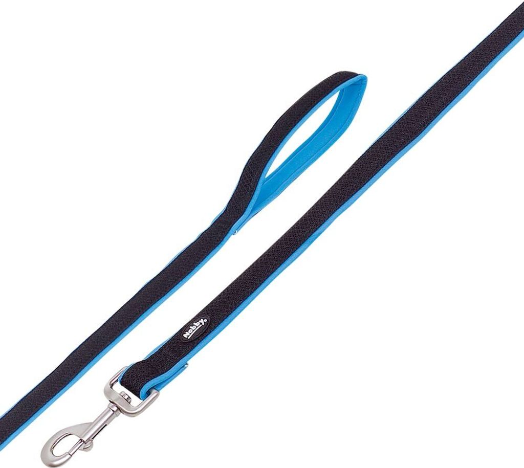 Nobby Leine "Mesh Preno" hellblau; L: 120 cm, B: 15/20 mm