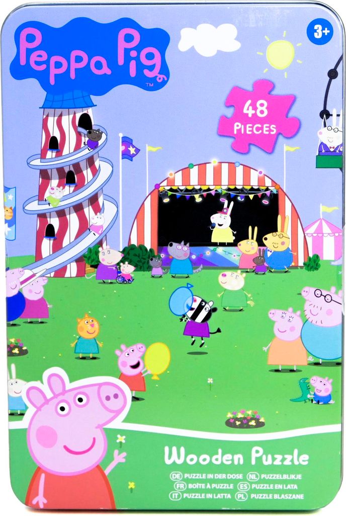 RMS Peppa Holzpuzzle, 48 Teile, Dose 85-0035 93428