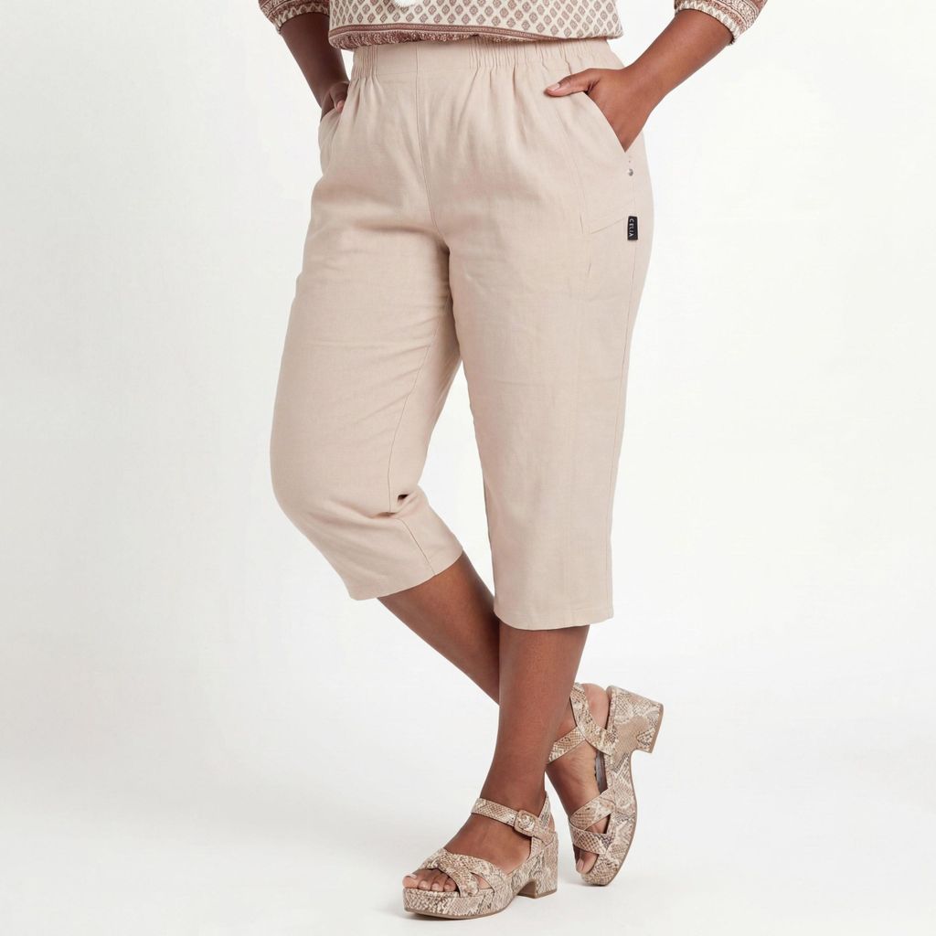 Caprihose OriginalYou 7/8 Sommer Hose mit Gummizug & Stretch 36-50 für Damen