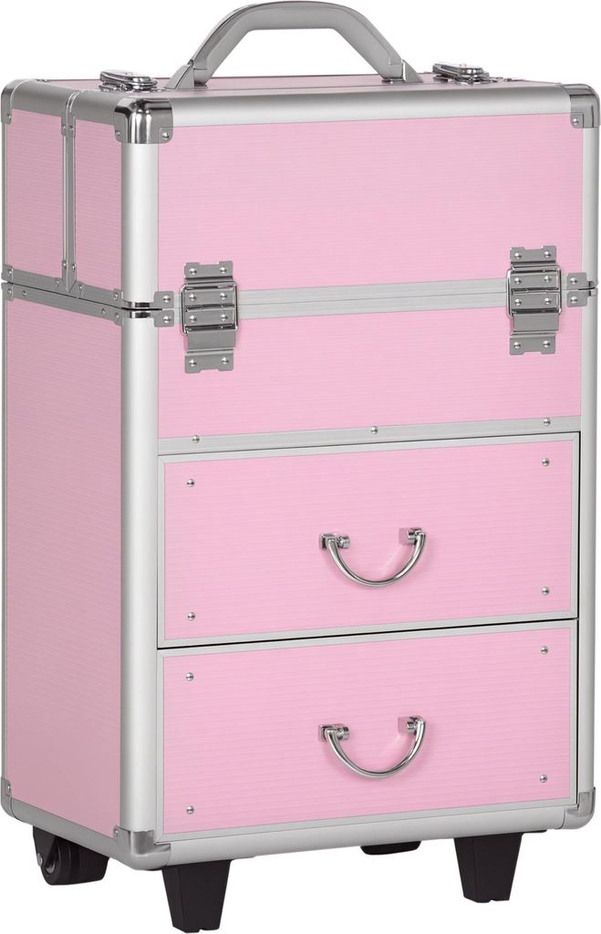 HOMCOM Valise trolley maquillage mallette cosmétique vanity Image du produit 