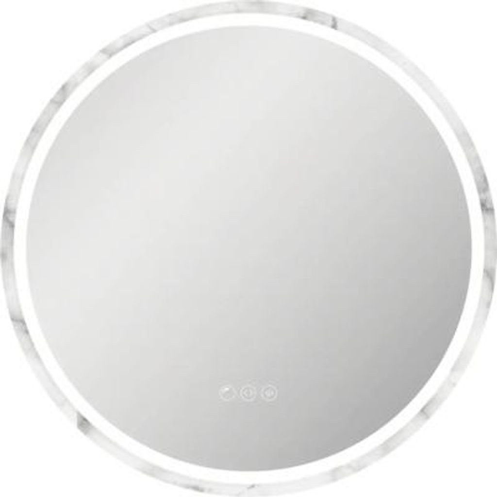 form&style LED-Spiegel OENO Ø 60 cm marmoriert IP 44