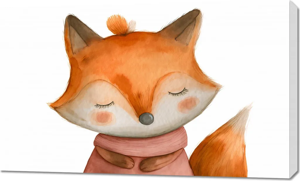 Image Renard 100 x 60 cm - Habiller un Mur Vide avec une Déco Élégante