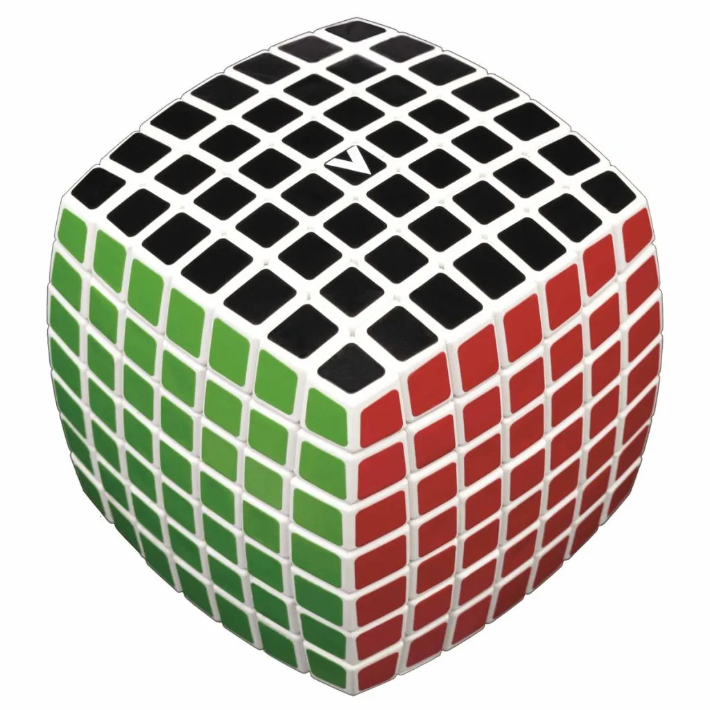 V-Cube 7 Blanc Rubik's Cube 7x7 Mécanisme Fluide Verdes Original