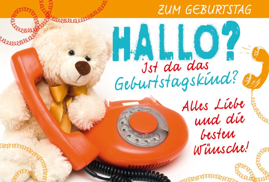 Geburtstag - 4 Styles - Glückwunschkarte im Format 11,5 x 17 cm mit