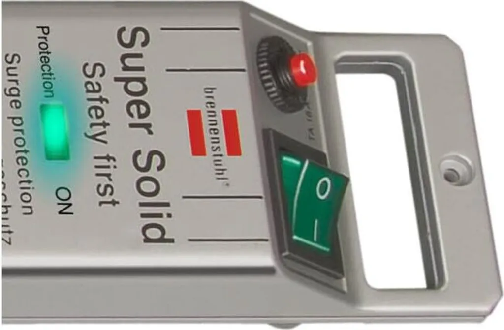 Multipresa Brennenstuhl 1153340115 Super-Solid 5 Posti | Design Argento - 11
