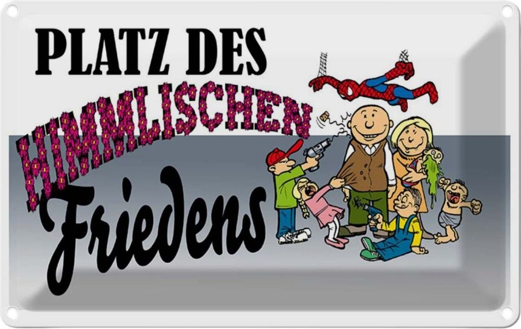 vianmo Blechschild 20x30 cm Platz des himmlischen Friedens Dekoration Spruch Zitat