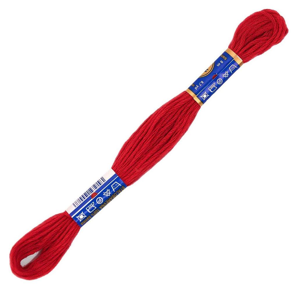 1 Docke Stickgarn 2g / Sticktwist 100 % Baumwolle Stickerei Farbwahl Auswahl 1, Farbe :3372 blassrot