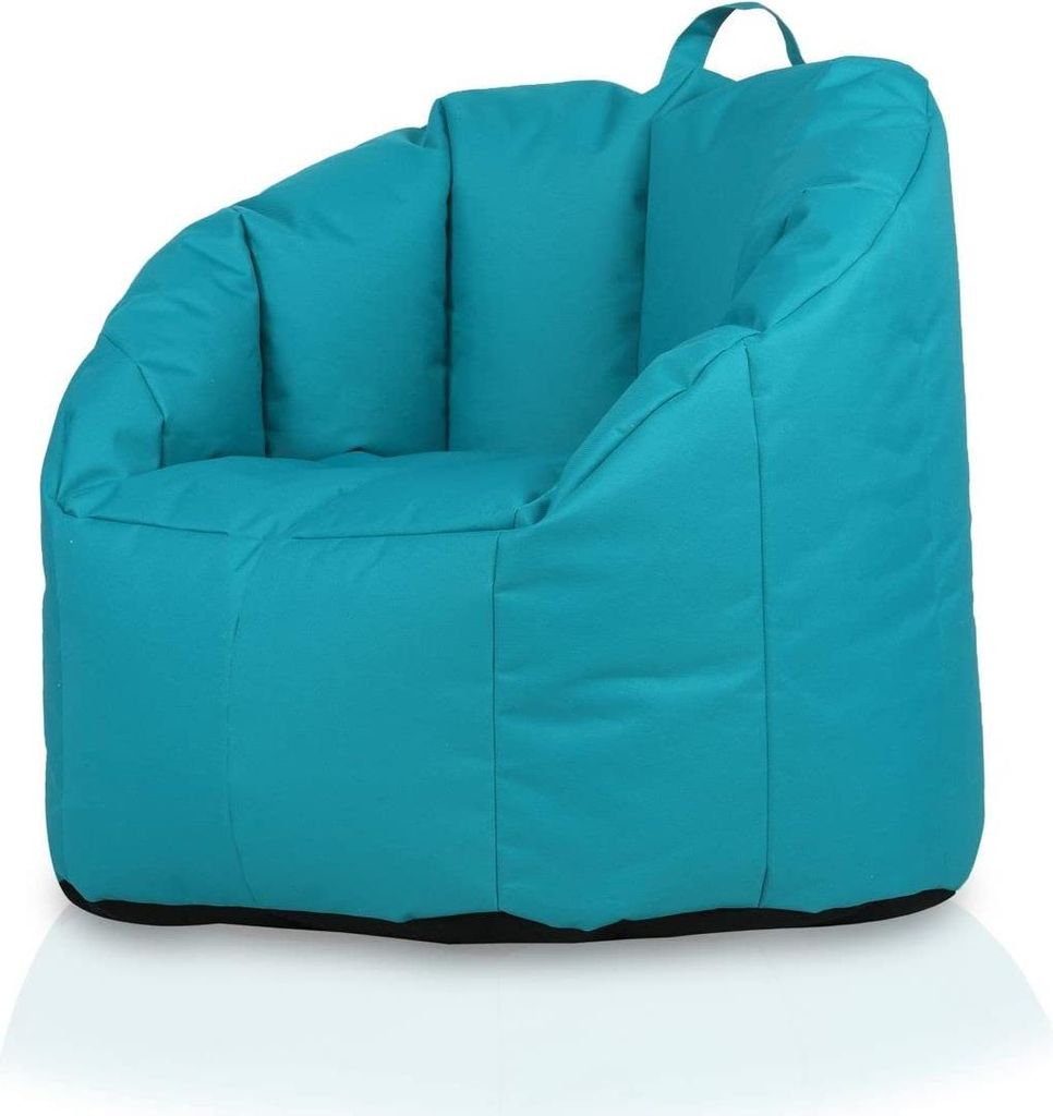 Ecopuf - Sitzsack Bean Bag Außen & Innen, 73 x 75 cm, Simone Hellblau Nc7
