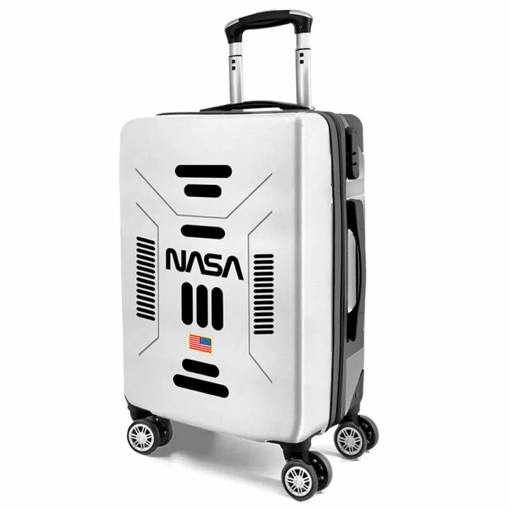 Valise de Voyage NASA Spaceship Format Cabine 55cm - Bagage Rigide à Roues