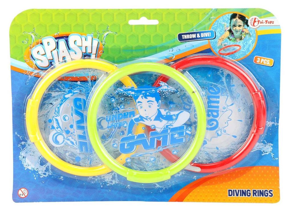Toi-Toys - Anelli subacquei SPLASH (3 pezzi) anelli Immagine del prodotto 