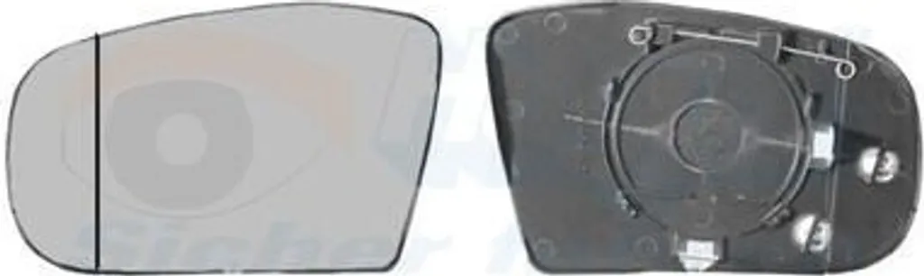 Miroir de remplacement pour rétroviseur extérieur gauche VAN Wezel 3036835