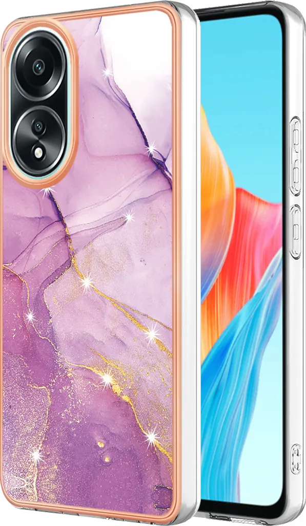 TEYYOS Cover per Oppo A58 5G/Oppo A78 5G, Custodia TPU/PC Hybrid Custodie con 360° Supporto, Antiurto Guscio Protezione Bumper Case Caso, Nero