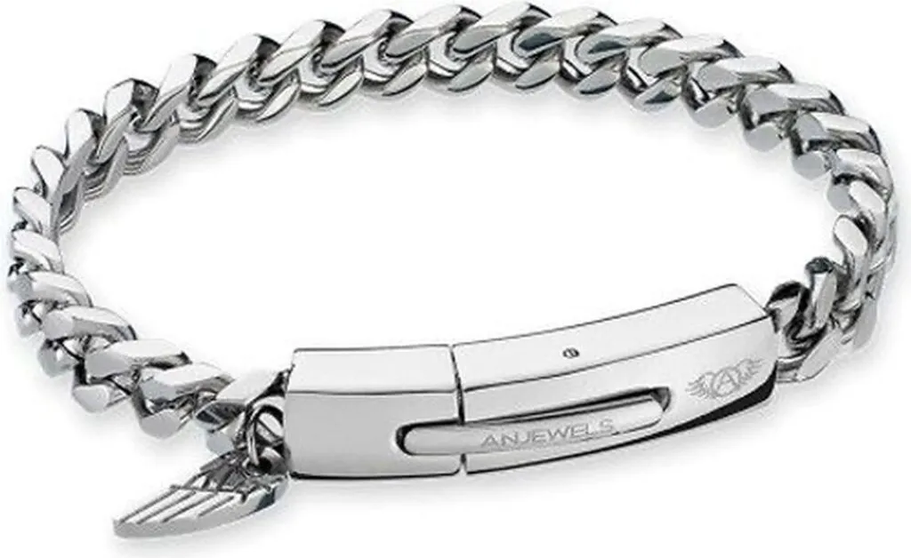 Bracelet AN Jewels AA.P243 acier inoxydable et fermoir robuste inox