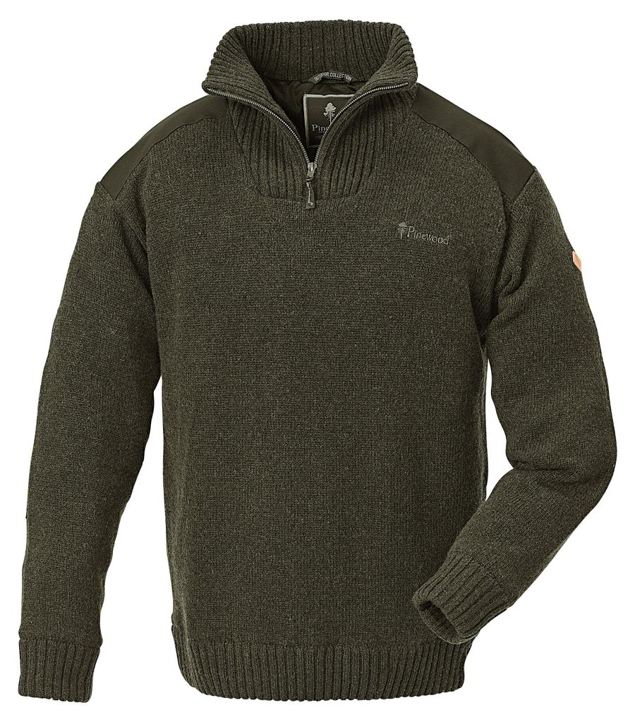Hurricane Sweater voor heren (groen melange), maat L Productafbeelding 