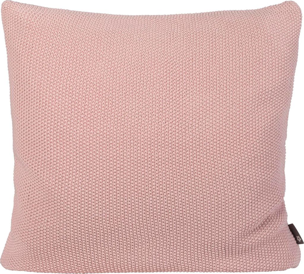 Pichler Baumwollgestrick uni Kissenhülle 2er Set 50 x 50 cm LOLA Rechteck blossom