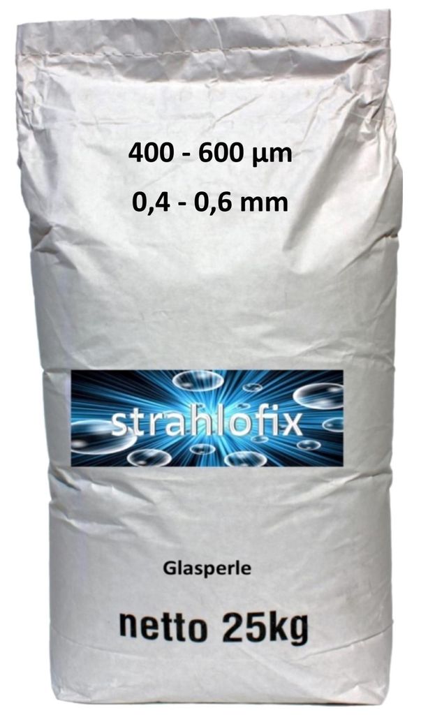 25 kg Strahlmittel Strahlglasperlen 400 - 600 µm Produktbild 