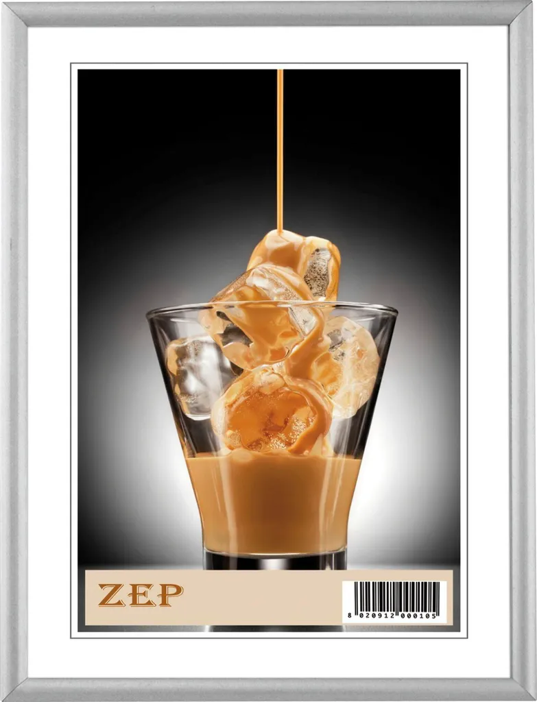 Grand cadre photo 30x40 en aluminium argenté ZEP Basic pour décoration