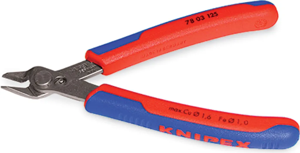 Pince pour couper les colliers de serrage sans laisser de bord tranchant