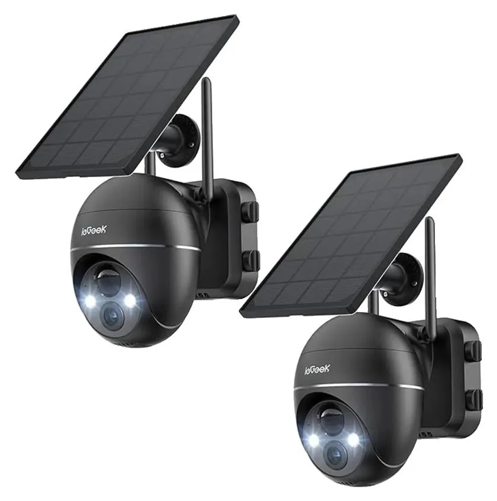 Caméra de surveillance solaire 2K : fini les câbles et les zones d'ombre