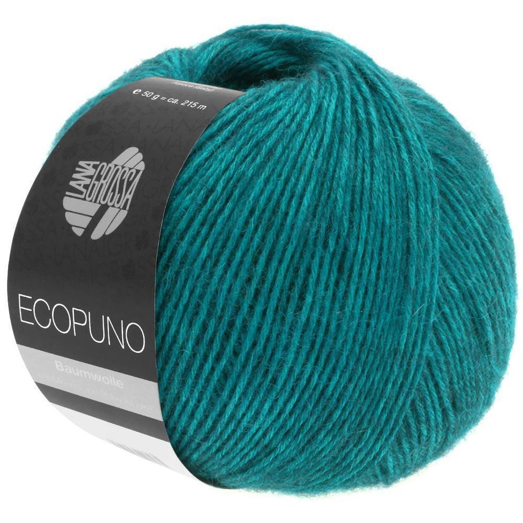 Lana Grossa - Ecopuno 0012 petrol Produktbild 