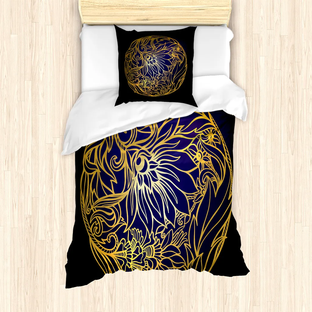 Offerta Set Copripiumino ABAKUHAUS 135x200 Antiacaro Giallo