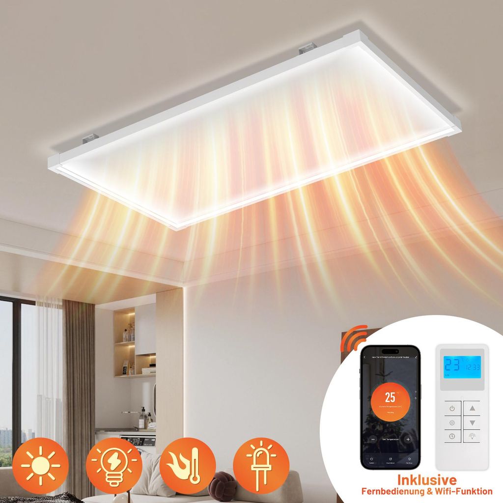 Jayseuw Infrarotheizung 770W, Infrarot Heizung mit WiFi Produktbild 
