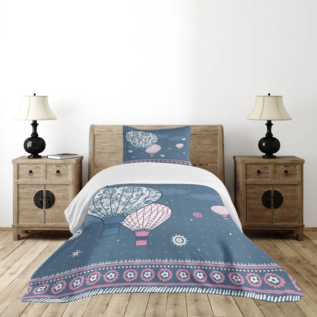 Set Letto Retrò ABAKUHAUS - Mongolfiere e Paisley per Sogni d'Oro