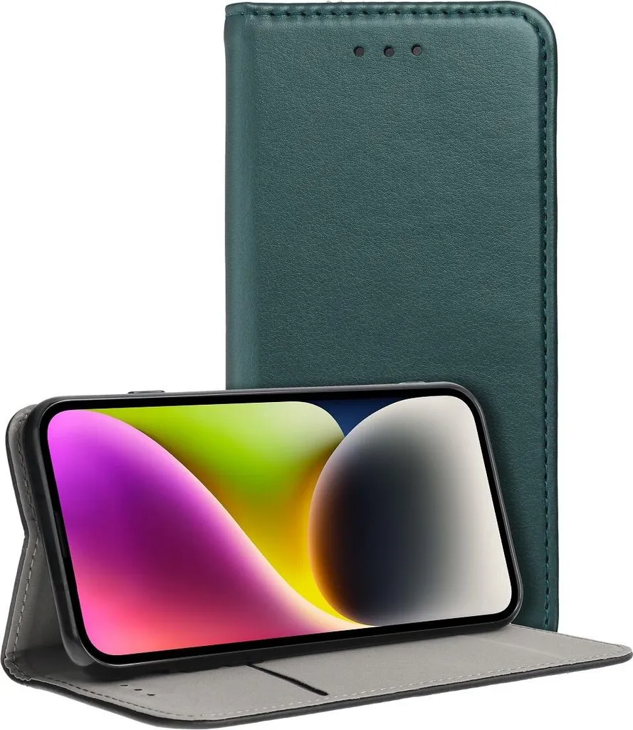 Cover Portafoglio iPhone 17 Air Verde | Custodia Magnetica Slot Carte