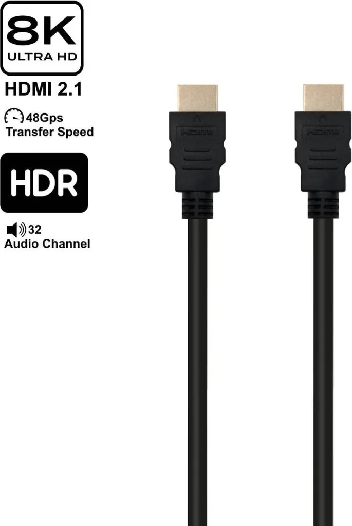 Câble HDMI 2.1 Longue Distance 10m Ewent EC1325 8K sans Perte Signal
