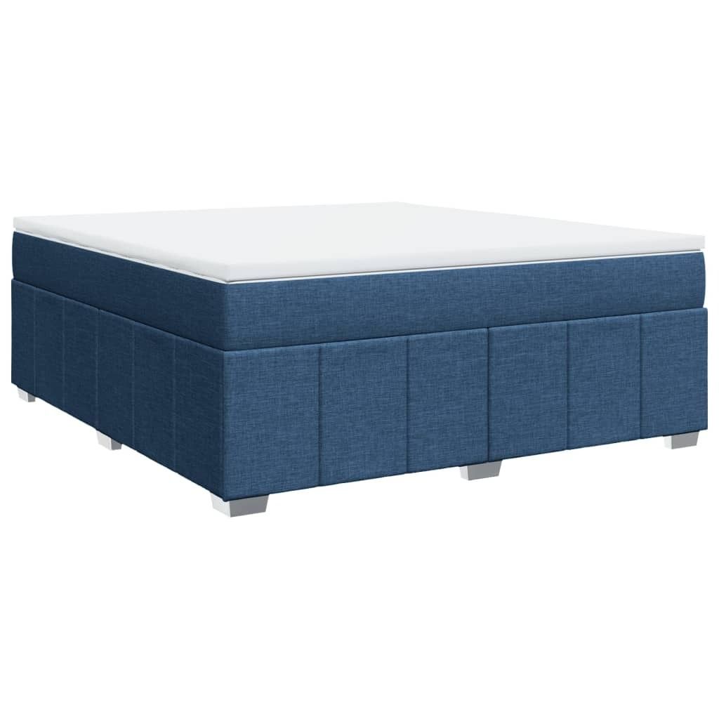 "SALE 2026"Boxspringbett/bettgestell - Bettrahmen - Doppelbett - mit Matratze Blau 180x200 cm Stoff - Polsterbett Klassische Betten DE2314206