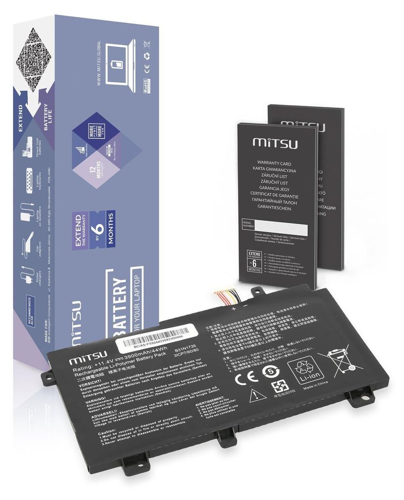 Akku B31N1726 Asus FX504 FX505 FX80G Produktbild 