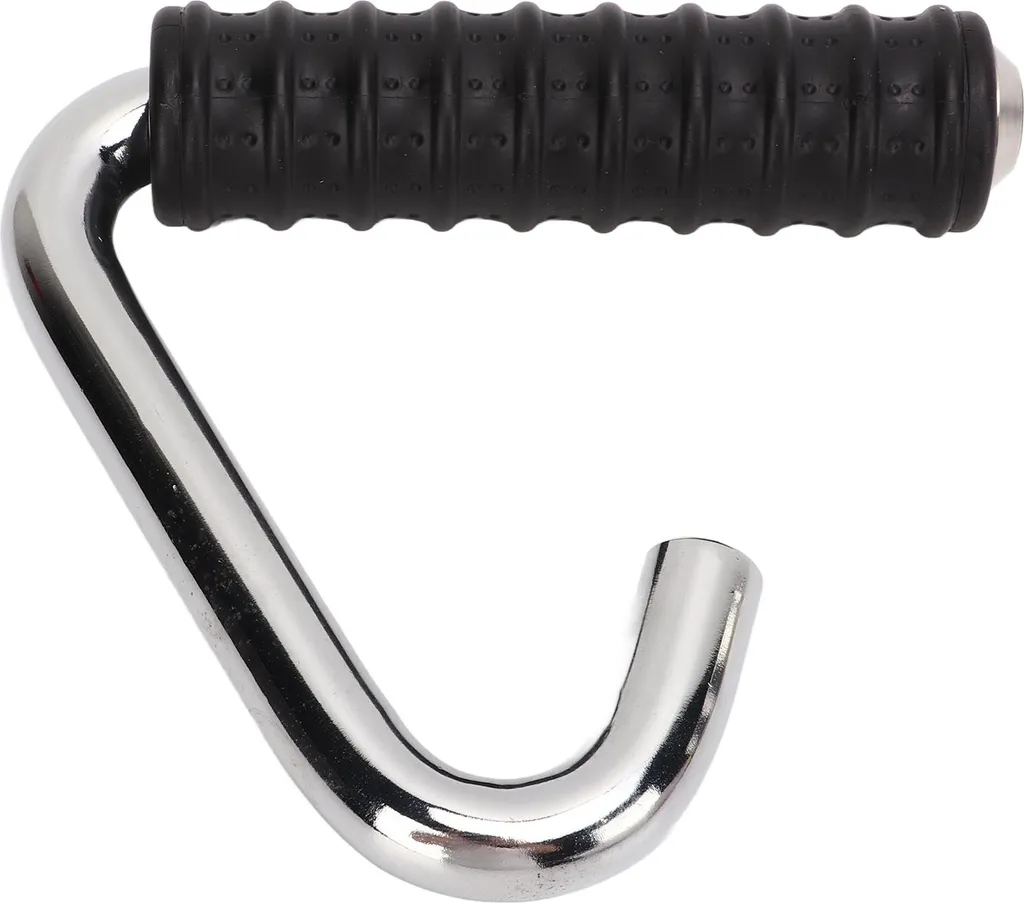 Poignée de Fitness pour Tirage Poulie - Accessoire de Gym Argent C