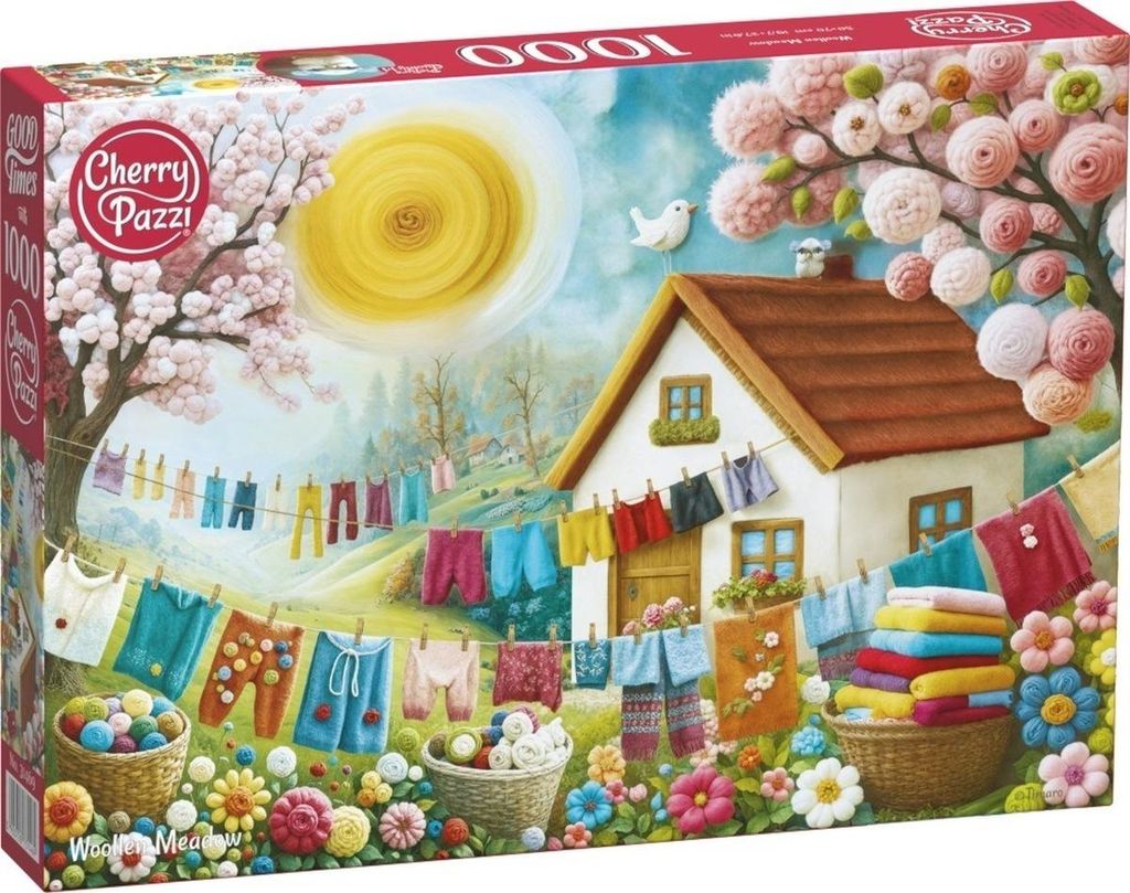 CHERRY PAZZI, rompecabezas "Wollwiese", 1000 piezas Imagen del producto 
