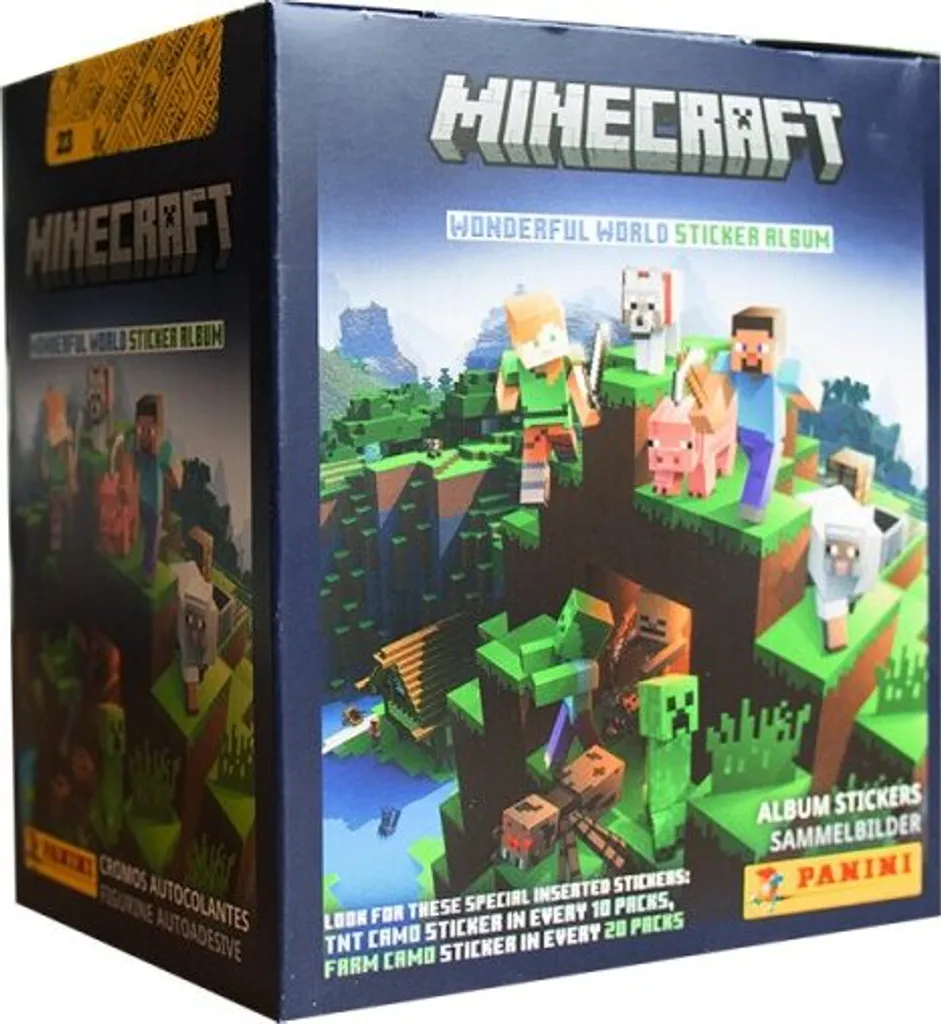Sachets Stickers Minecraft 2 Wonderful World - Boîte Complète 36 Unités