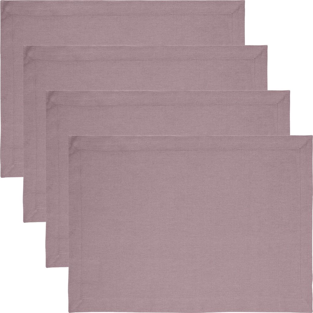 REDBEST Tischset Tulsa" 4er-Pack mauve 35x50 cm"