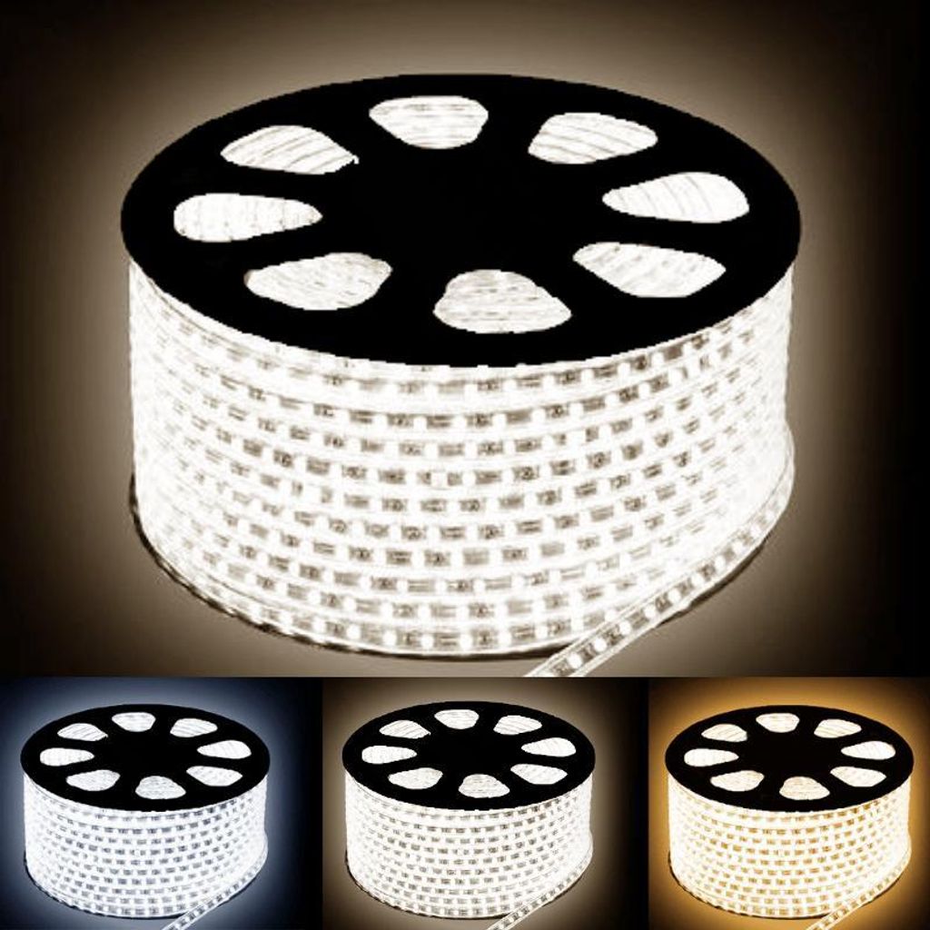 LED-Streifen 220V Recoupable 5050 50M IP65 60LED/m - Neutralweiß 4000K - 5500K