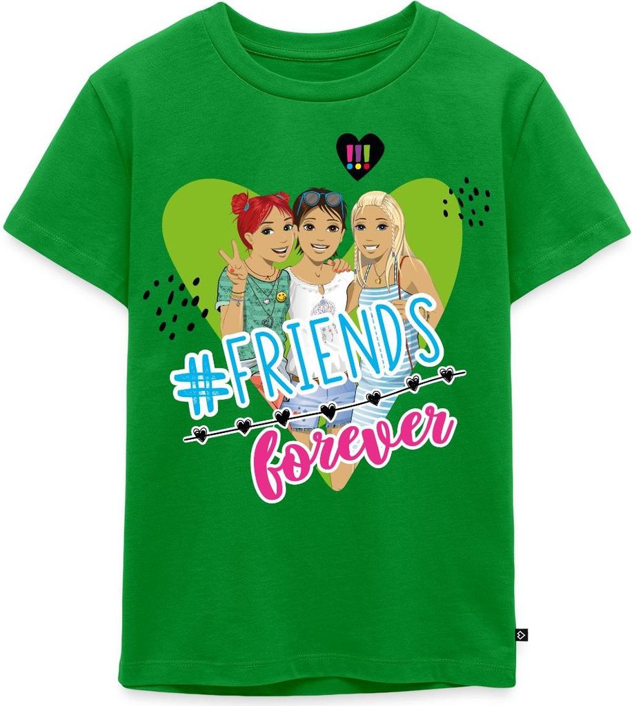 Spreadshirt Die Drei Ausrufezeichen Friends Forever Kinder Premium T-Shirt, 110/116 (4 Jahre), Grün