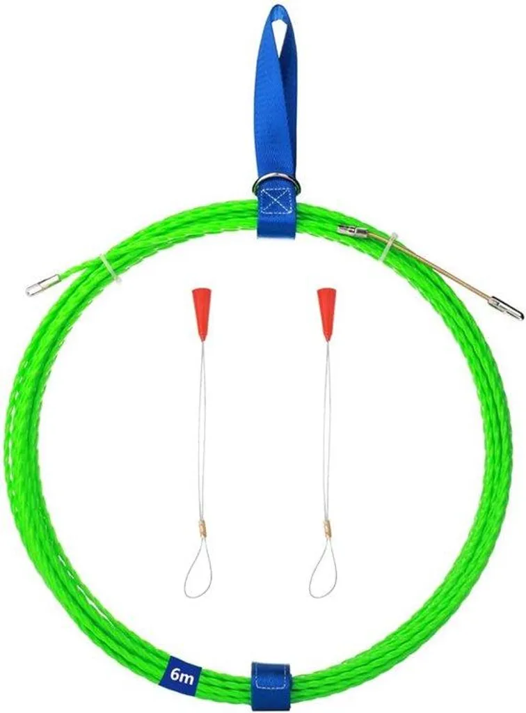 Aiguille de Tirage Électrique Visband 6m Ruban de Poisson Flexible Noir