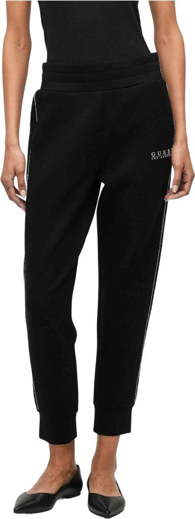 Guess Tracksuit pants 201603400002 in JET BLACK color size large