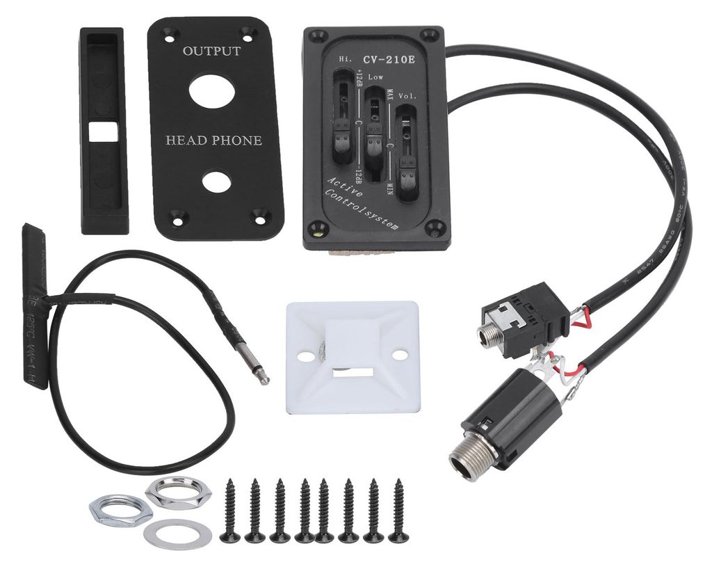 Tonabnehmer-Set mit einstellbarem, geräuschlosem Equalizer für elektrische Violinen (CV-210E)
