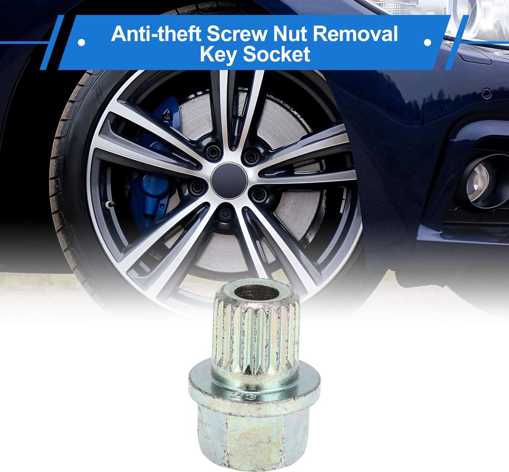 Écrou De Verrouillage De Roue Compatible Pour Bmw, En Acier Image du produit 