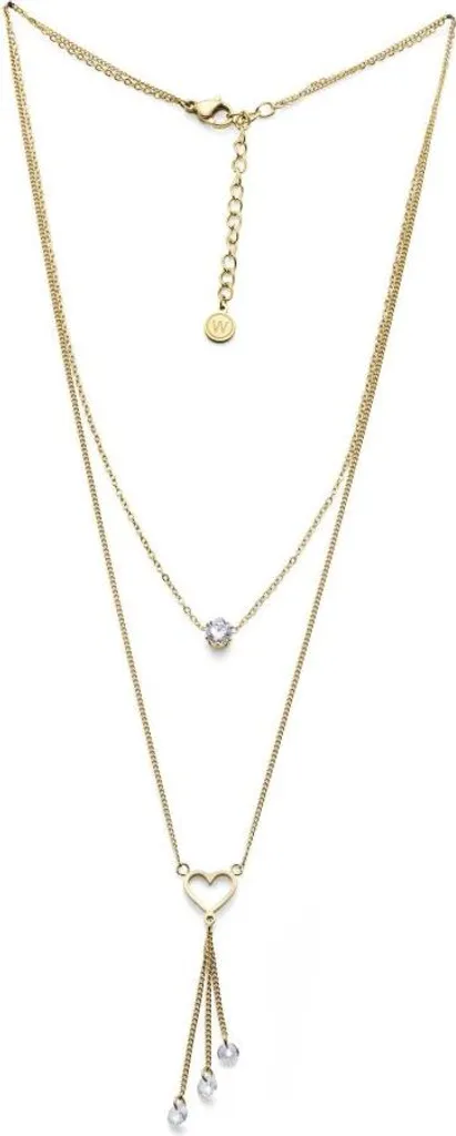 Collier cœur plaqué or hypoallergénique Kindness Freedom 12417G durable