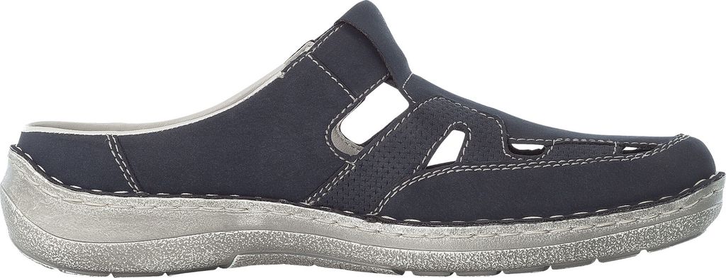 Rieker Herren Pantoletten Clogs 03090, Blau, 43 EU, Produktbild 