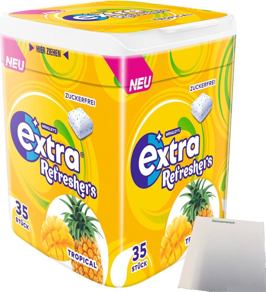 Wrigleys Extra Refreshers Tropical Kaugummi (35 Stck. Dose) Produktbild 
