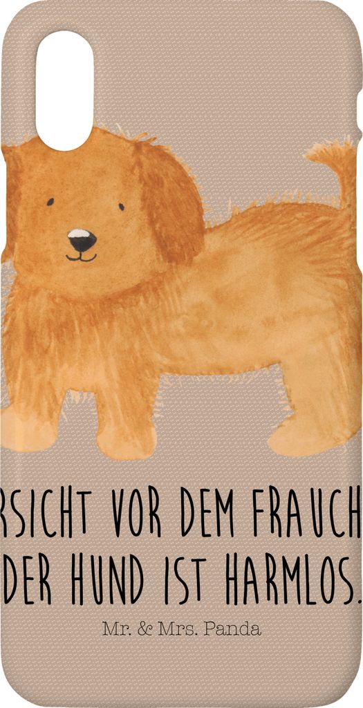 Mr. & Mrs. Panda Iphone 10 Handyhülle Hund Flauschig - Hundeglück - Geschenk, Sprüche, X, Witzig, Hunde, Cover, Frauchen, Handy, Hülle, Hundemama