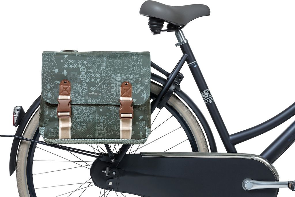 Basil Doppelpacktasche Boheme forest green mit Produktbild 6