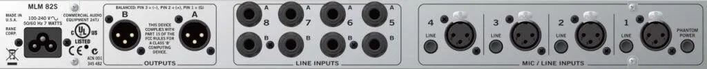 Mélangeur Audio Rane MLM-82S Idéal pour Salles de Conférence et Studios