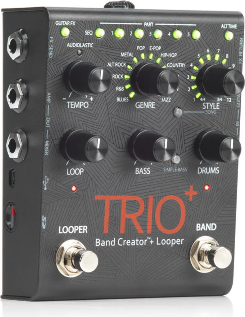 Digitech Trio+ Band Creator : Looper et arrangeur avec 12 styles pros